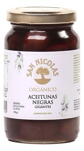 Aceitunas negras Gigantes San Nicolás